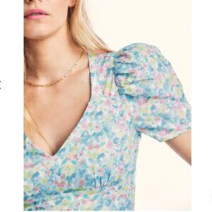 LoveShackFancy Floral Print Long Dress